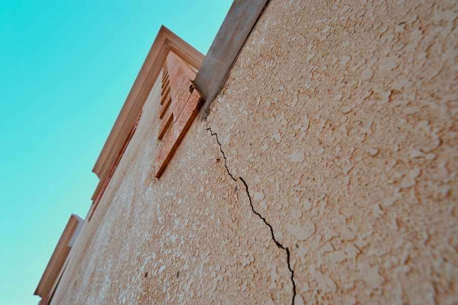 cracking wall